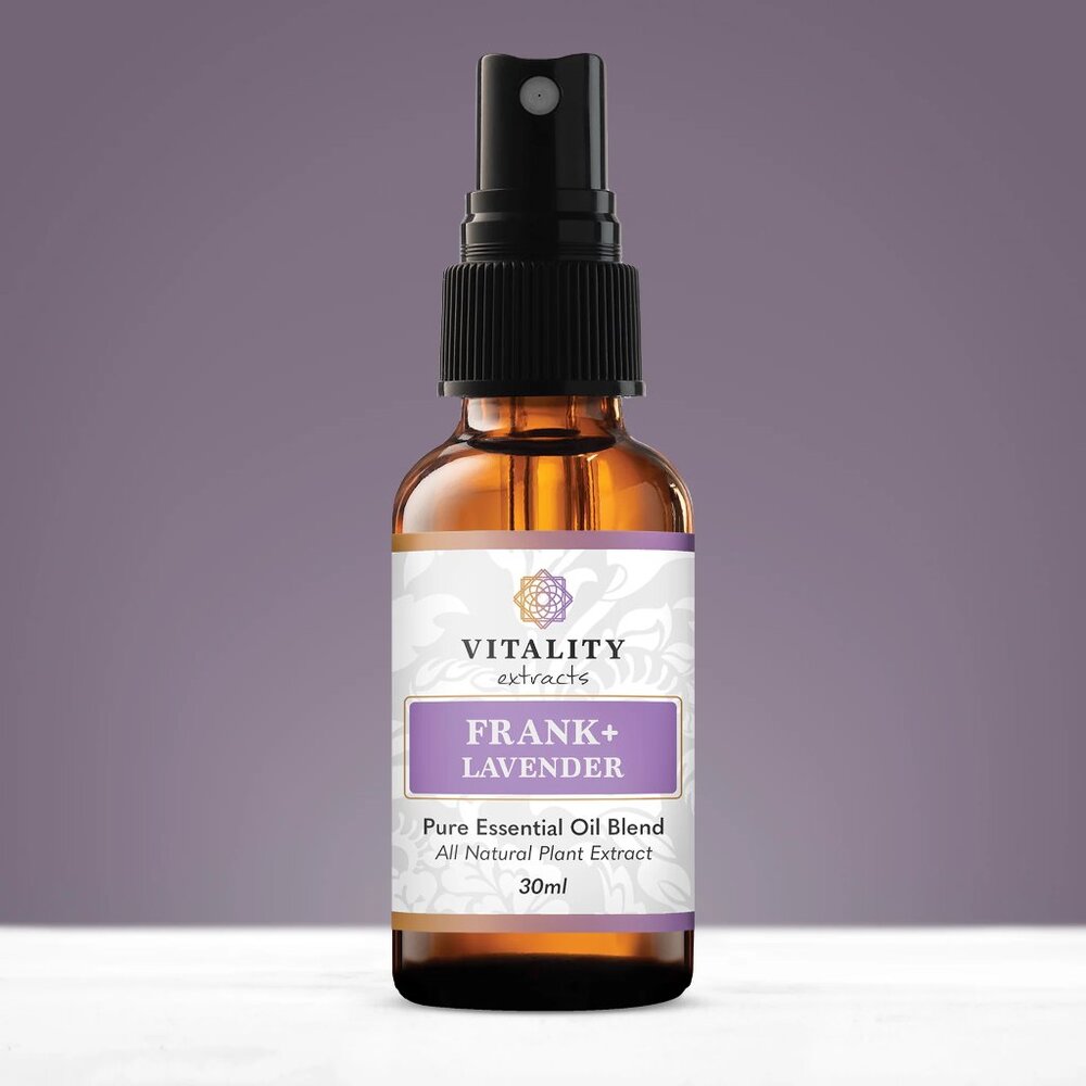 Vitality Extracts Frankincense/Lavendar Pure Essential Oil Blend Spray 30 ml.